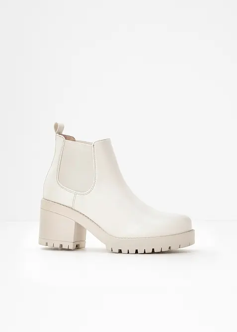 Chelseaboots med blockklack, bonprix