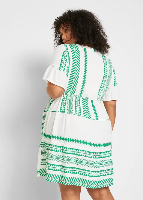 Mamma-/amningsblusklänning i böljande viskos, bonprix