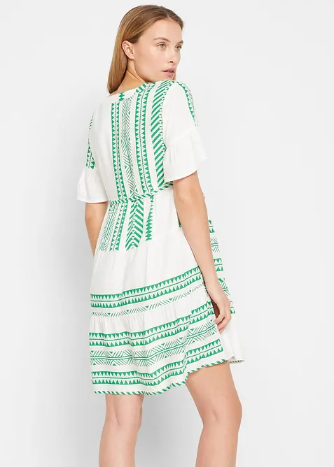 Mamma-/amningsblusklänning i böljande viskos, bonprix