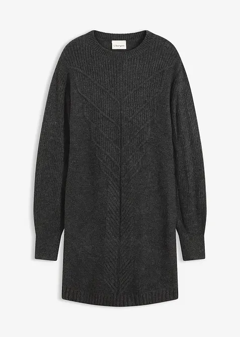 Stickad klänning, bonprix