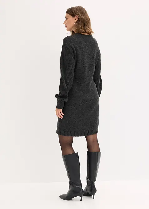 Stickad klänning, bonprix