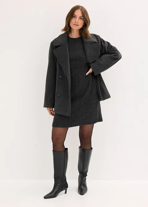 Stickad klänning, bonprix