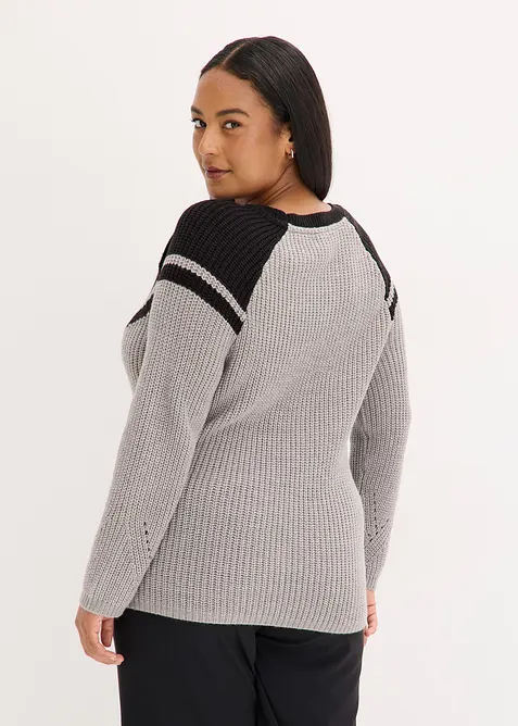 Tröja med knappar, bonprix