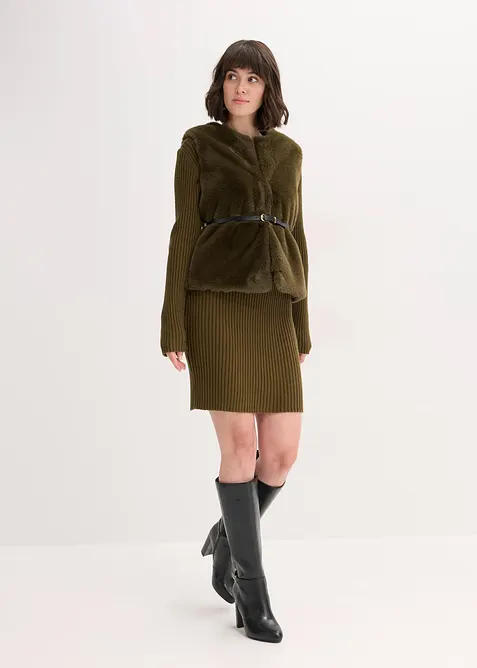 Väst i pälsimitation, bonprix