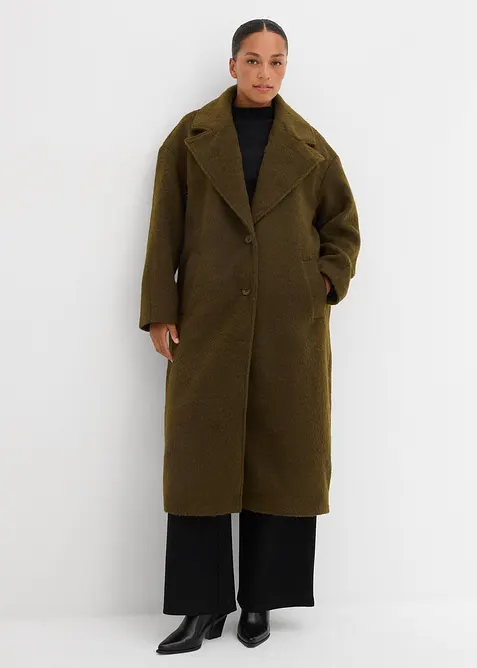 Enkelknäppt oversizekappa, bonprix