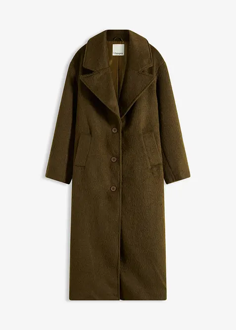 Enkelknäppt oversizekappa, bonprix