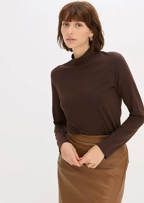 L&aring;ng&auml;rmad topp i figurn&auml;ra modell, bonprix