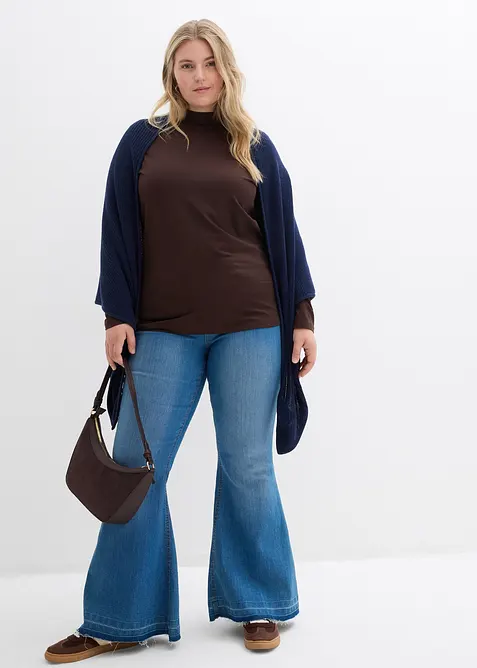 L&aring;ng&auml;rmad topp i figurn&auml;ra modell, bonprix