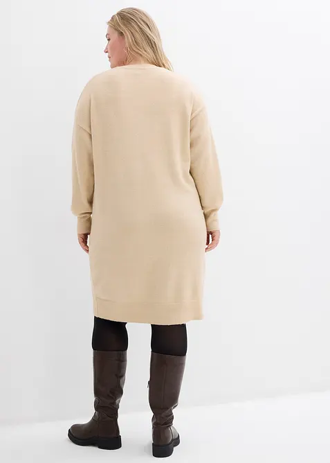 Stickad klänning, bonprix