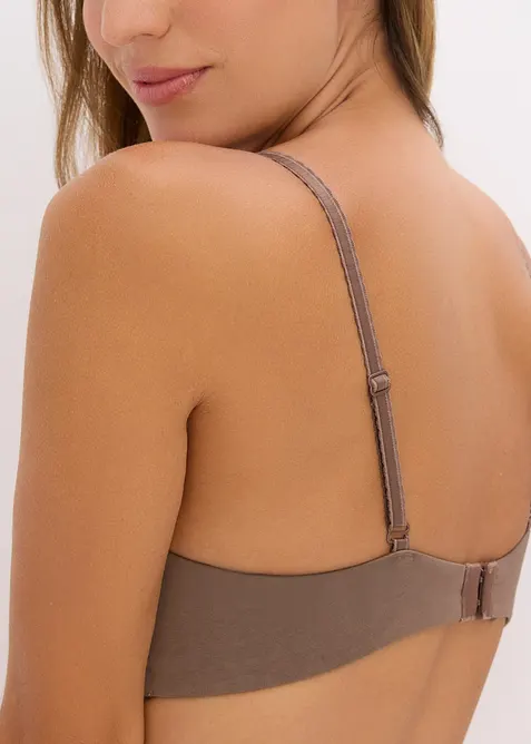 Bygel-BH av tv&aring;f&auml;rgad spets, bonprix