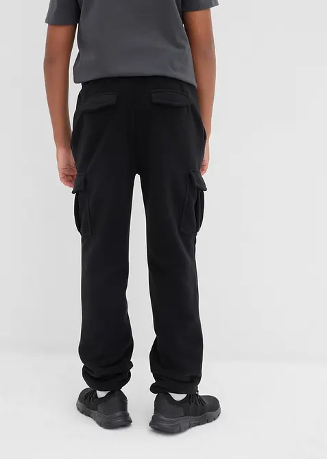 Cargobyxa i fleece, normal passform, bonprix