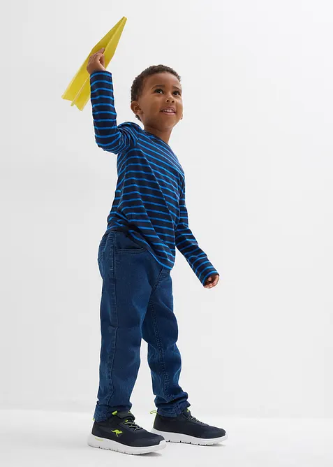 Långärmad tröja med ekologisk bomull (3-pack), bonprix