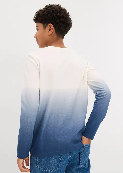 Långärmad topp av ekologisk bomull, bonprix