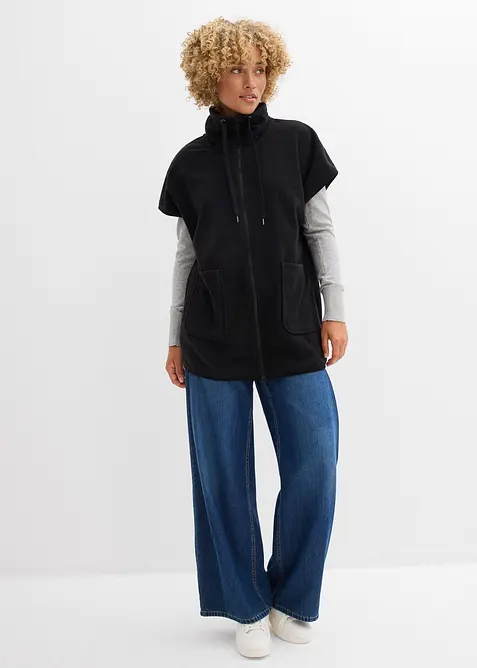 Fleecev&auml;st i &aring;tervunnen polyester, bonprix