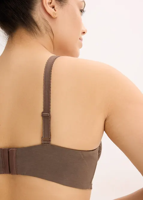 Bygel-BH av tvåfärgad spets, bonprix