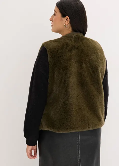 Väst i pälsimitation, bonprix