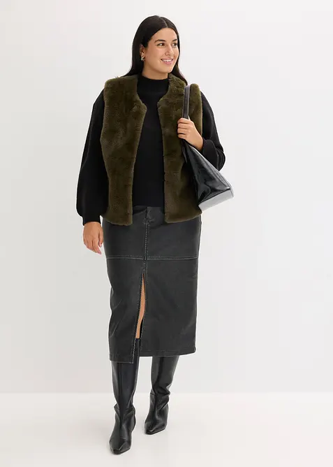 Väst i pälsimitation, bonprix