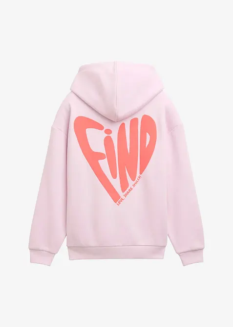 Sweatshirt med luva och tryck på ryggen från Tom Tailor, Tom Tailor