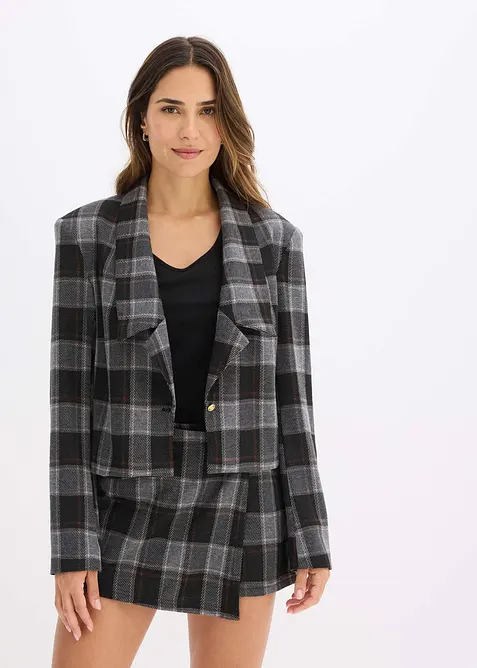 Kort kavaj med dekorknapp, bonprix