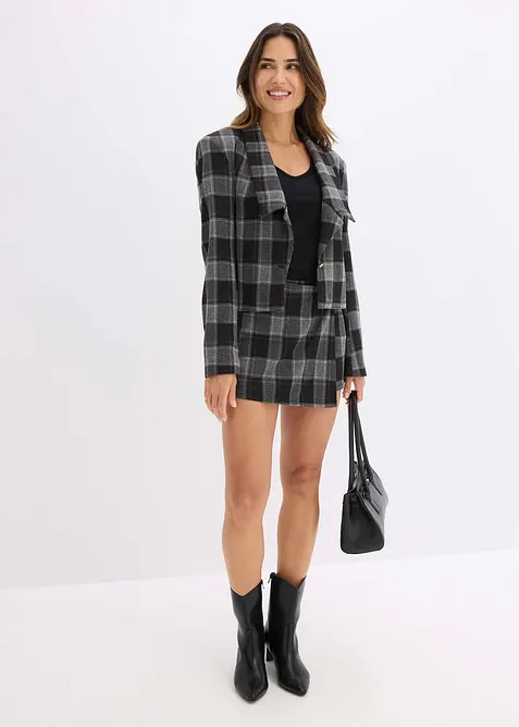 Kort kavaj med dekorknapp, bonprix