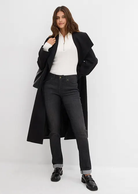 Straight Jeans Mid Waist, Stretch, bonprix