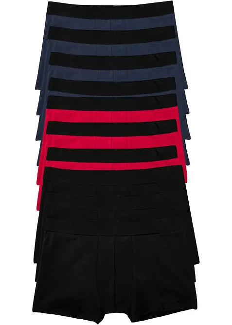 Boxershorts med bomull (10-pack) tajt modell, bonprix