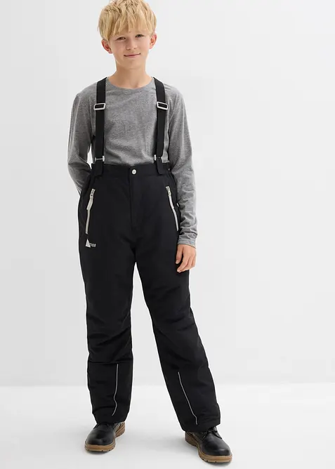 Vattentät funktionsbyxa med hängslen och reflexer, bonprix