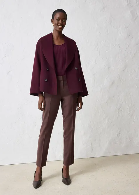 Smal byxa med ull, bonprix