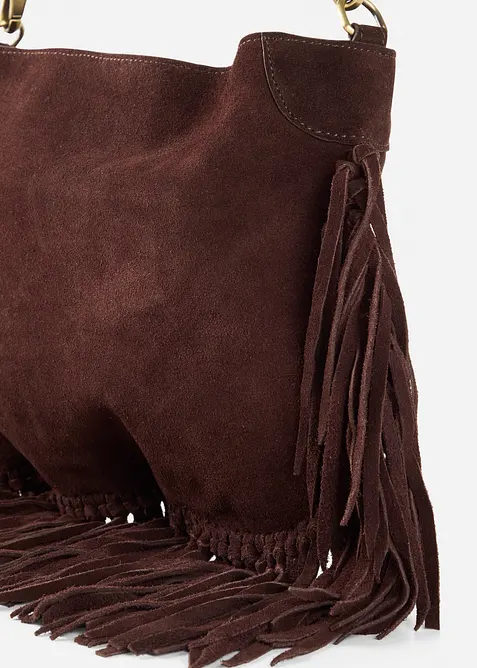 Handväska i mockaskinnimitation, bonprix