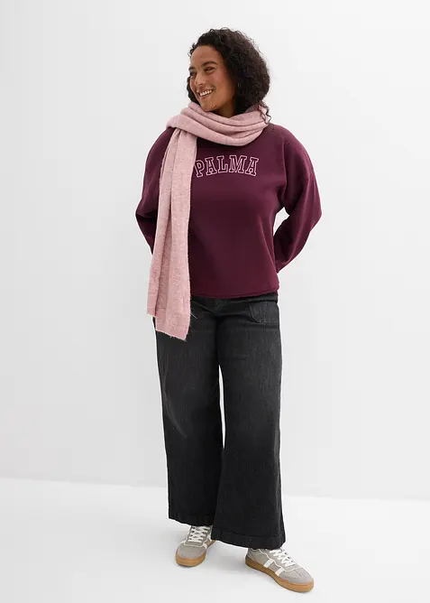 Oversized sweatshirt av bomullsmix, bonprix