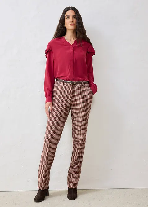 Blus med sidenandel, bonprix