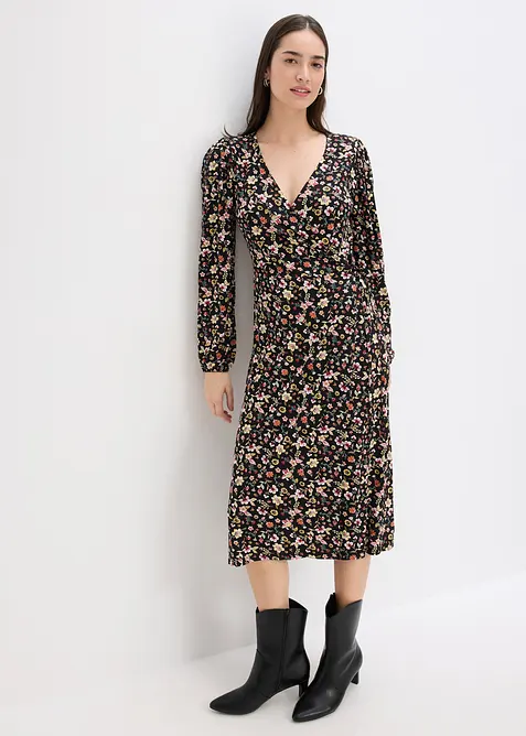 Jerseyklänning av viskosmix, bonprix