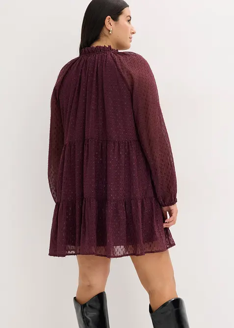 Tunikaklänning med glittrig effekt, bonprix