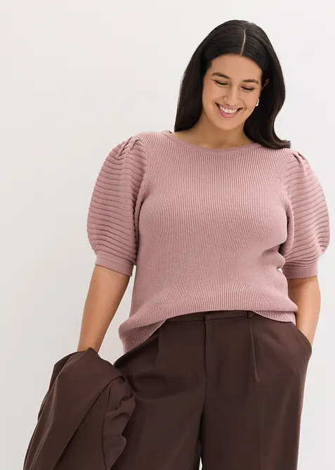 Tröja med ballongärmar, bonprix