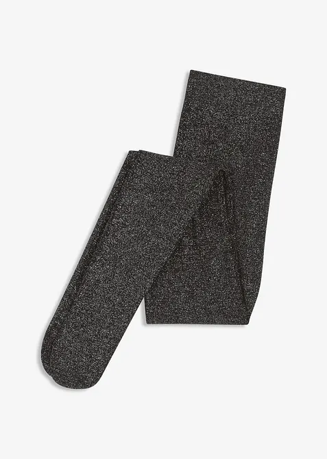 Termostrumpbyxa av fleece med glittrande trådar, bonprix