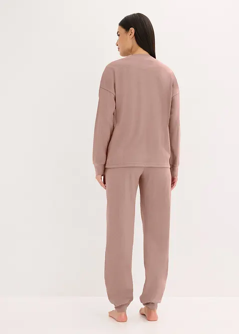 Oversizetopp och byxa i mjuk bomull, bonprix