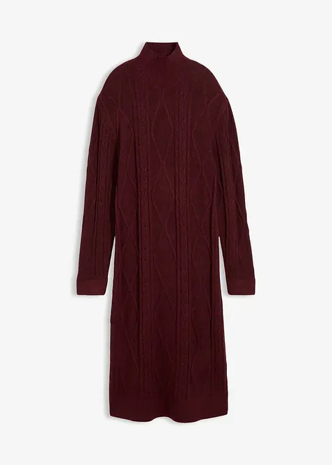 Fl&auml;tstickad kl&auml;nning, bonprix