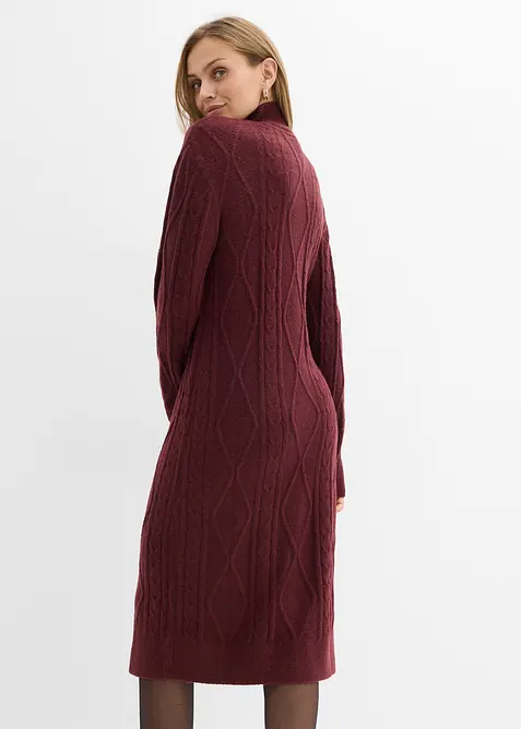 Fl&auml;tstickad kl&auml;nning, bonprix