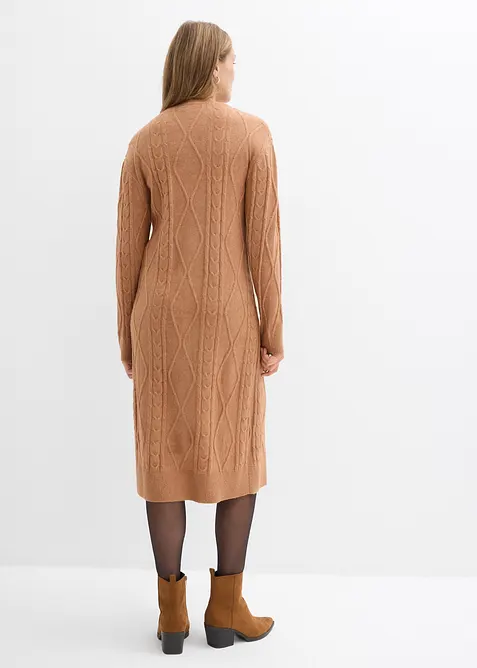 Flätstickad klänning, bonprix