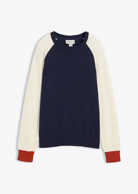 Finstickad raglantröja, bonprix