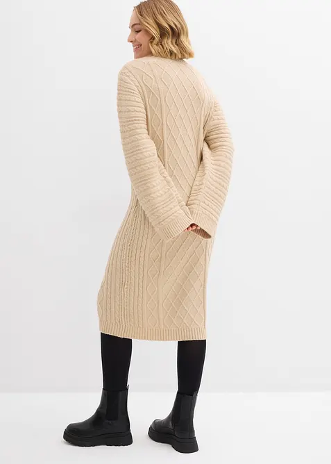 Stickad klänning, bonprix