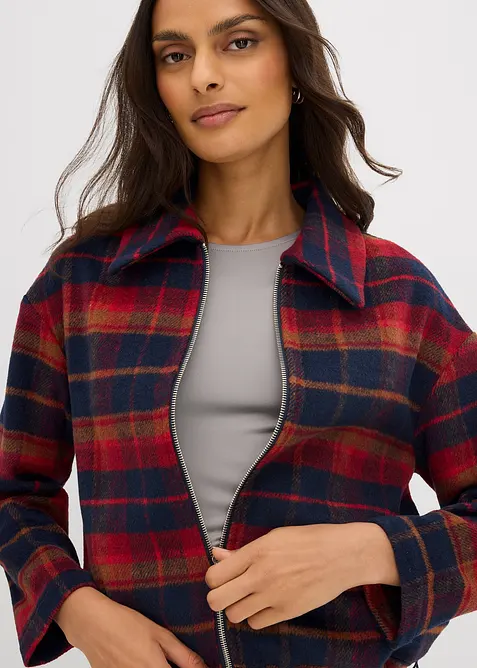 Blusjacka med yllelook, bonprix