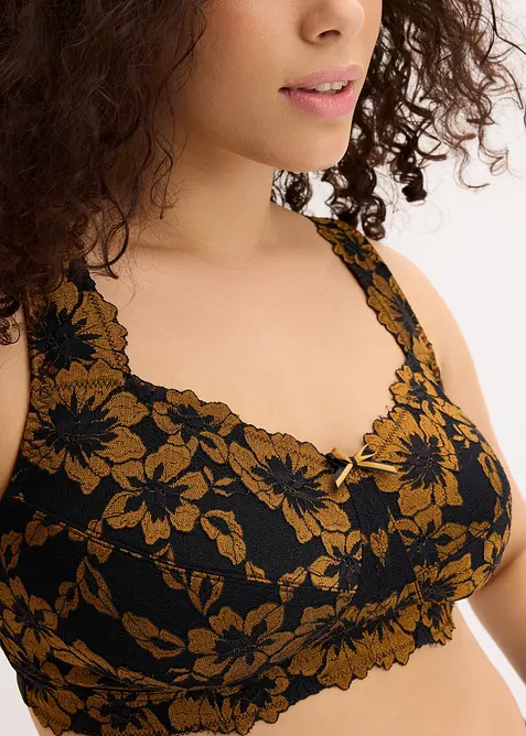 Avlastande BH utan bygel, med vadderade axelband, bonprix