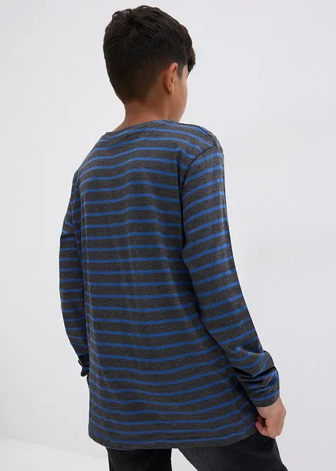 Långärmad T-shirt i ekologisk bomull (2-pack), bonprix