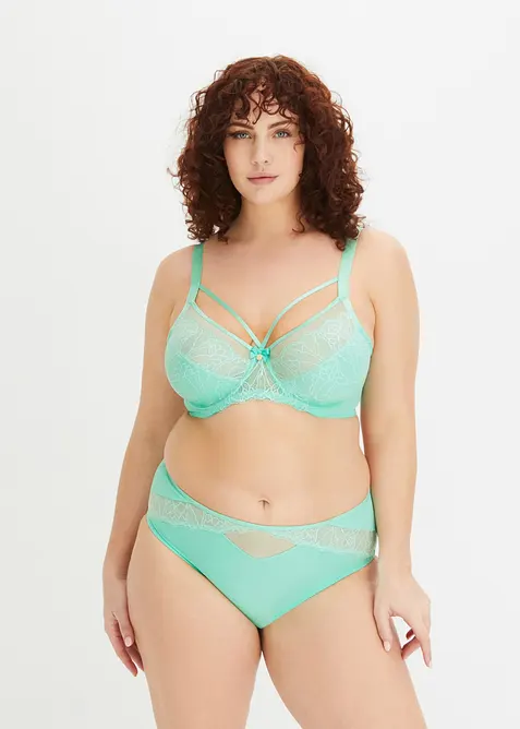 Maxitrosa med skir spets, bonprix