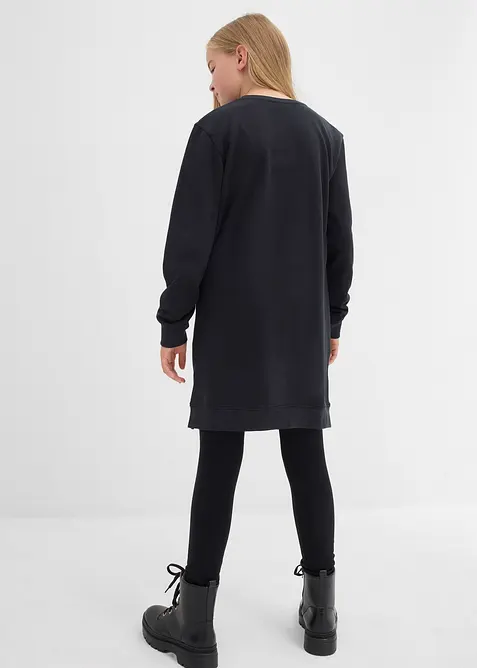 Jerseyklänning i ren ekologisk bomull för barn, bonprix