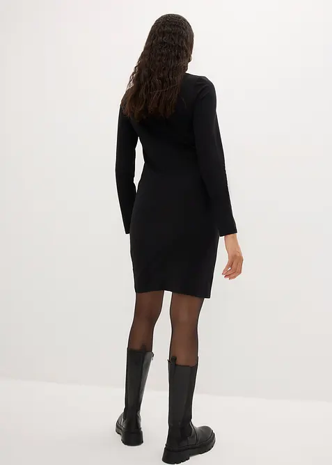 Jerseyklänning i viskos (2-pack), bonprix