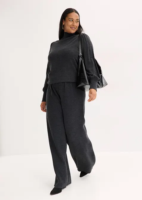 Finstickad byxa, bonprix