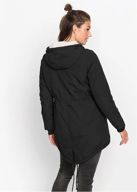 Parkas med teddyfoder, bonprix