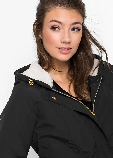 Parkas med teddyfoder, bonprix